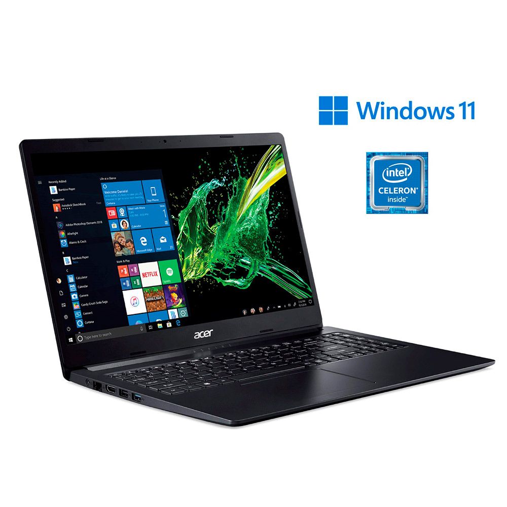 NOTEBOOK ACER ASPIRE 3 A315-34-C52Q CELERON N4020, 4GB , 128GB SSD , 15.6