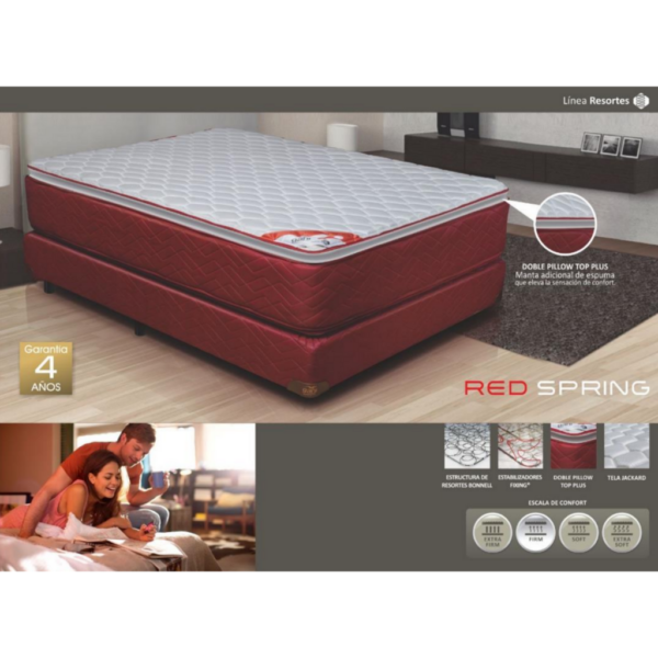 CONJUNTO DE SOMMIER GANI RED SPRING 1,40 X 1,90