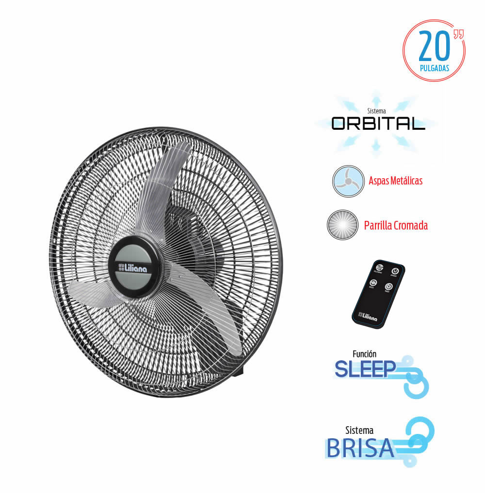 VENTILADOR PARED LILIANA 20" VWC2016 - Imagen 2